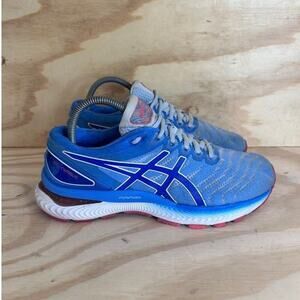 Asics - Gel-Nimbus 22 - Running Shoes - Blue - Women's - 8.5 - 1012A587